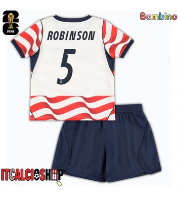 Stati Uniti Antonee Robinson #5 Prima Maglia Bambino Mondiali 2026 Manica Corta (+ Pantaloni corti)
